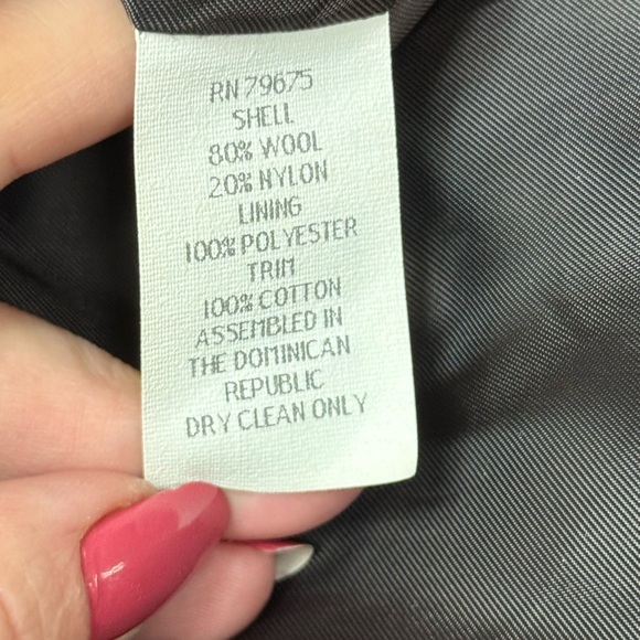 Vintage Albert Nipon Dark Brown Hooded Wool Long Winter Coat Velvet Trim Size 10 - Picture 12 of 13